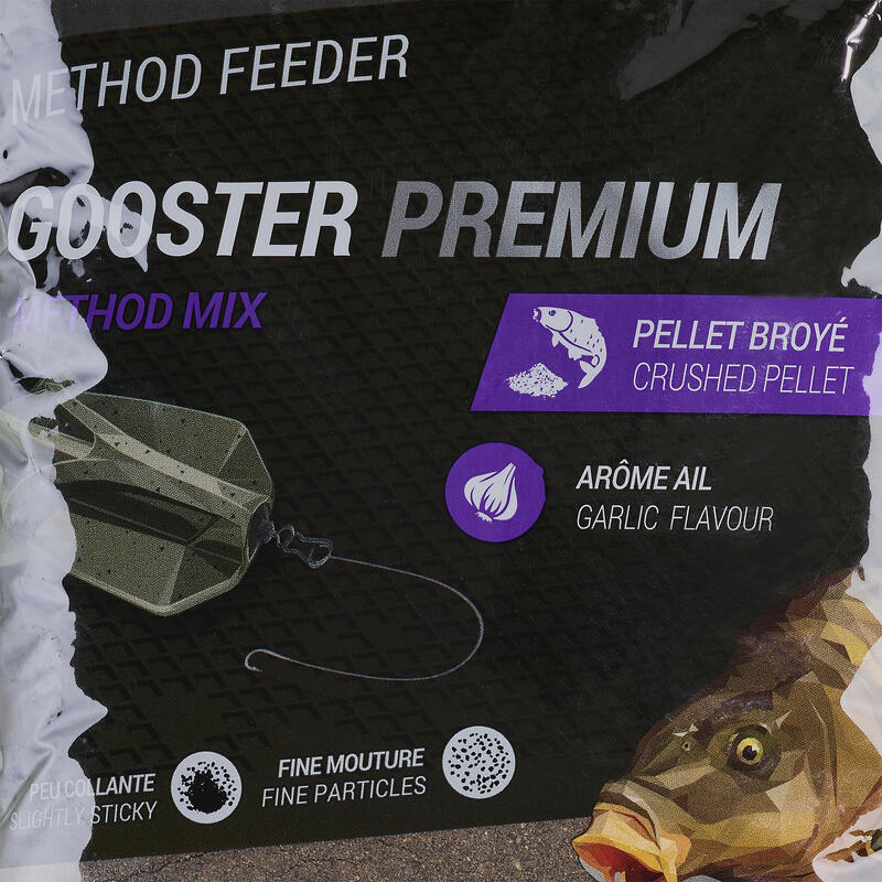 Návnada Gooster Premium Method Mix 1 kg Česnek