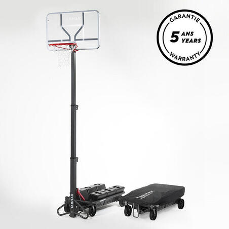 Basketkorg Fällbar på stativ, justerbar från 2,40 till 3,05 m - B500 Easy Box 