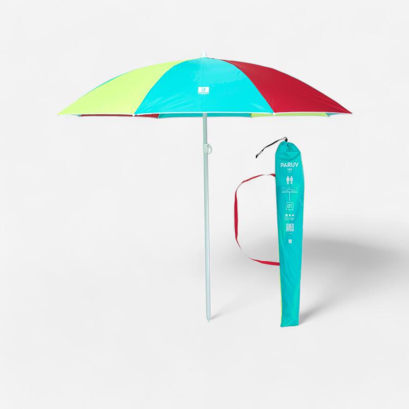 UMBRELĂ DE PLAJĂ PARUV 160 UPF 50+ 2 LOCURI - Albastru Verde