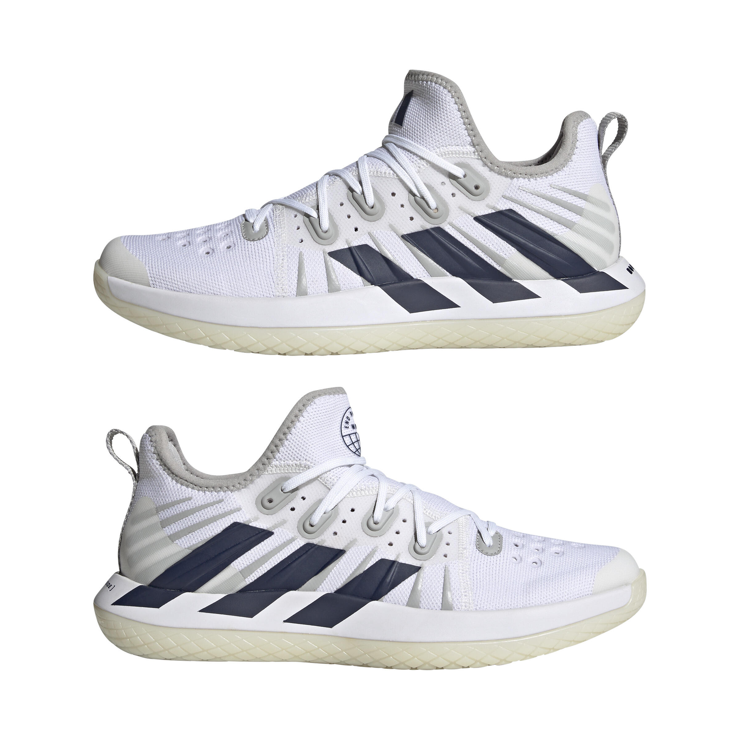 Zapatillas Balonmano Adidas Stabil Adulto Blanco Decathlon   Zapatillas Balonmano Adidas Stabil Adulto Blanco 