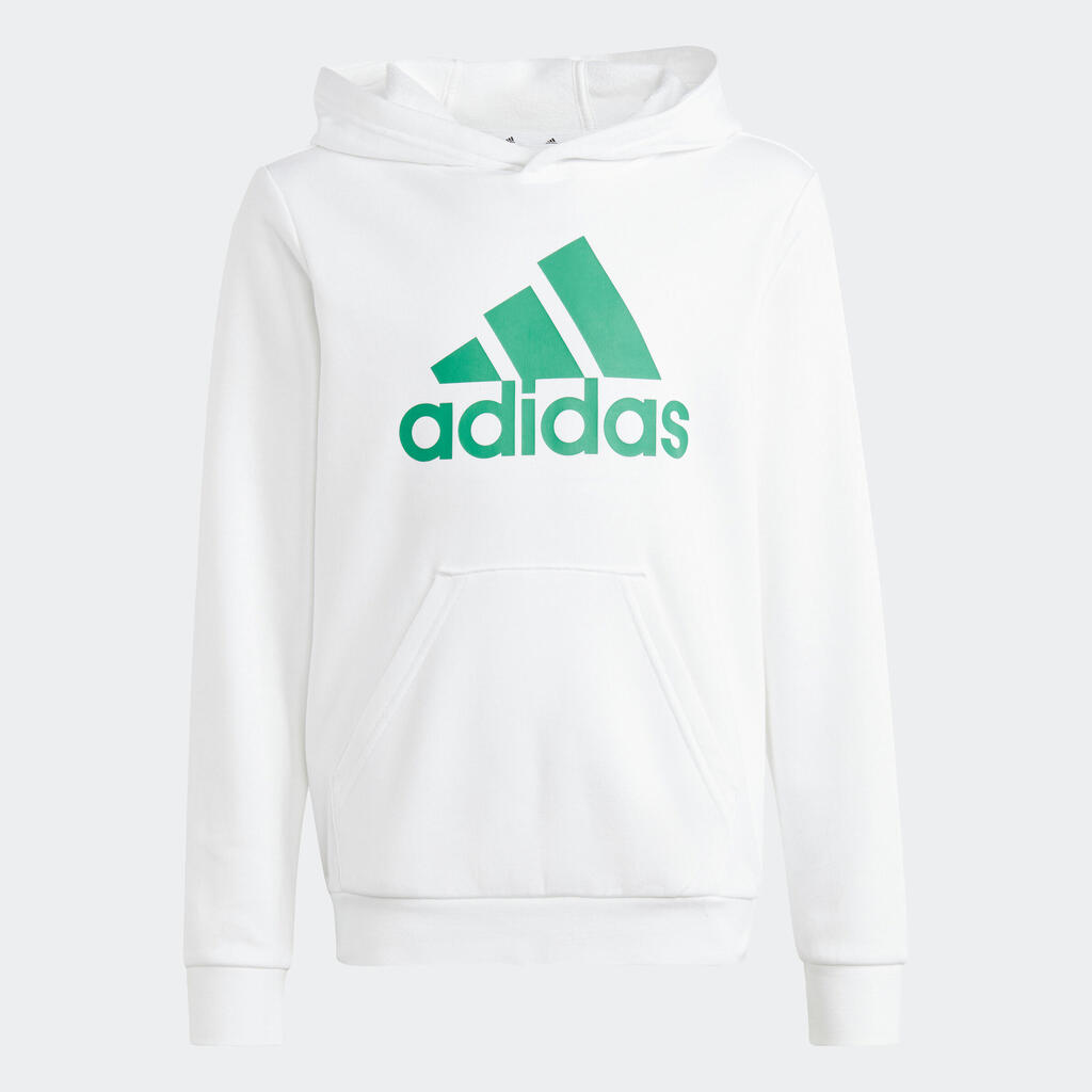 ДЕТСКИ СУИТШЪРТ С КАЧУЛКА ADIDAS, БЯЛ