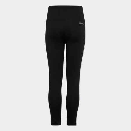 Girls' Synthetic Leggings - Black/White