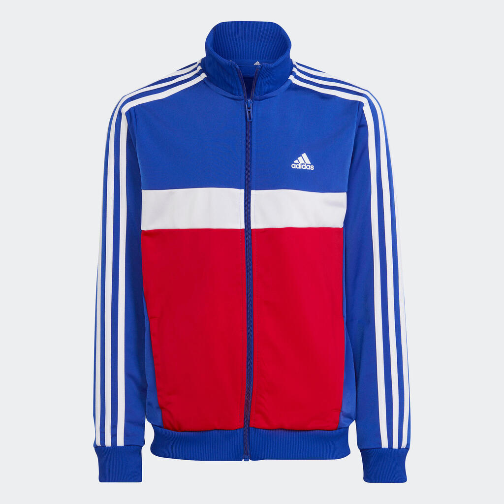 Kids' Sports Colourblock Tracksuit - Blue/Red