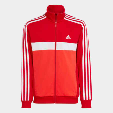 Kids' Sports Colourblock Tracksuit - Red