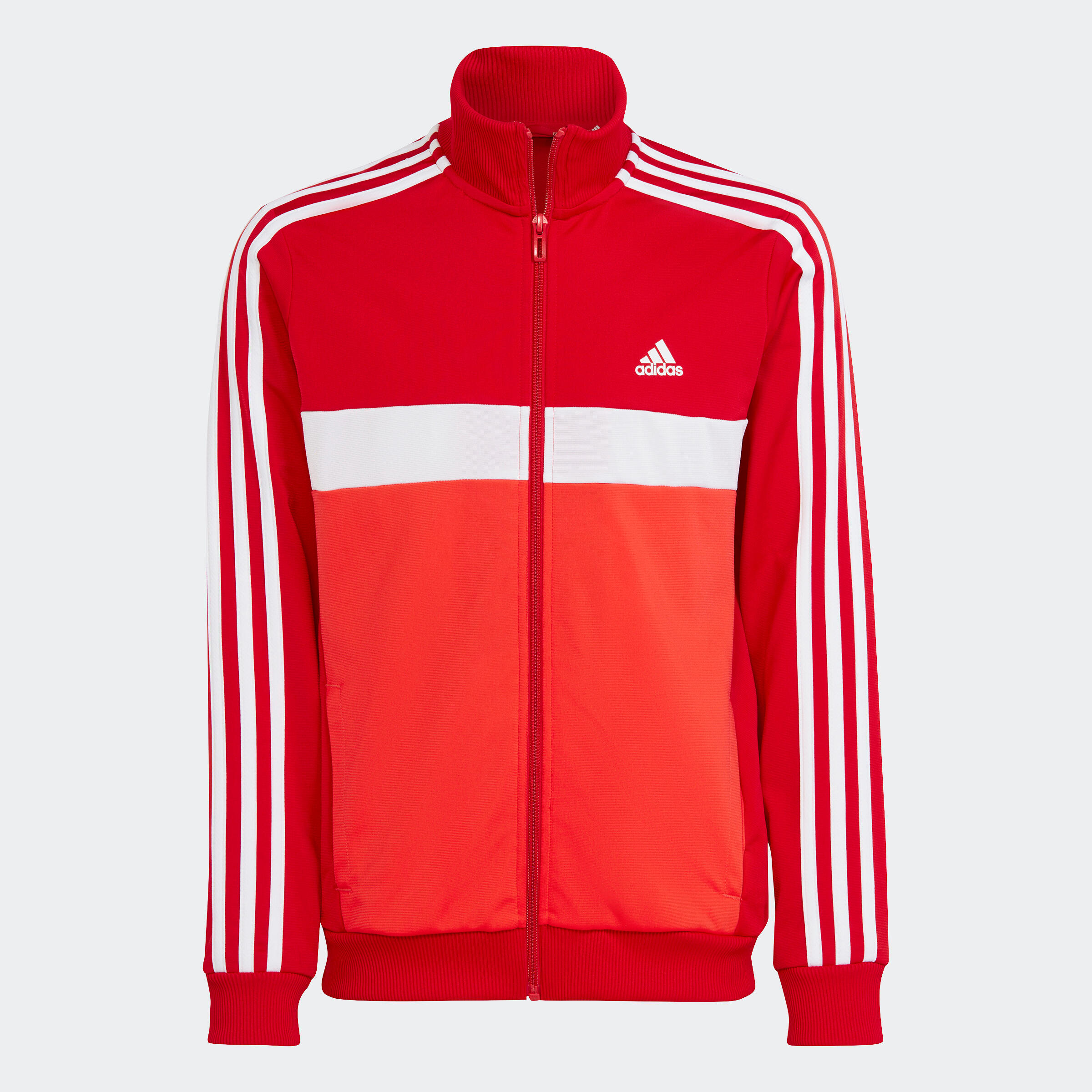 Kids' Sports Colourblock Tracksuit - Red 2/7