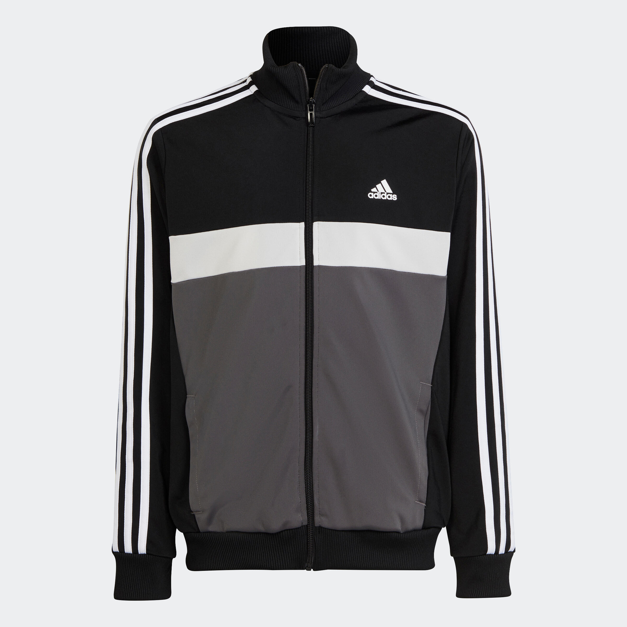 Children's colorblock tracksuit adidas black