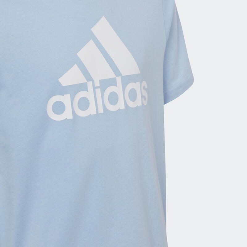 T-shirt adidas bleu clair et blanc