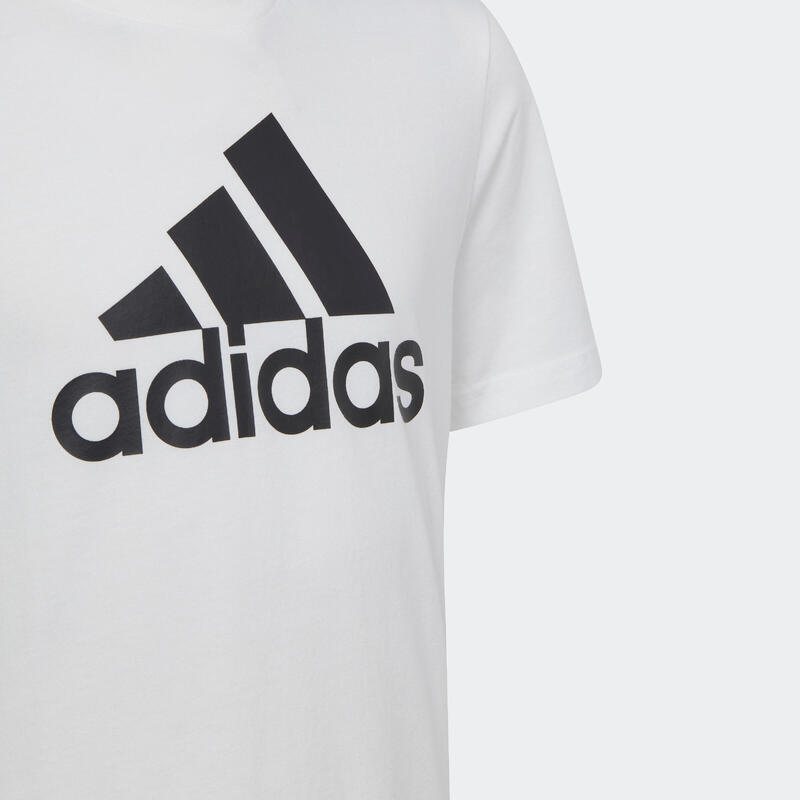 ADIDAS T-Shirt Kinder ‒ weiss mit schwarzem Logo 