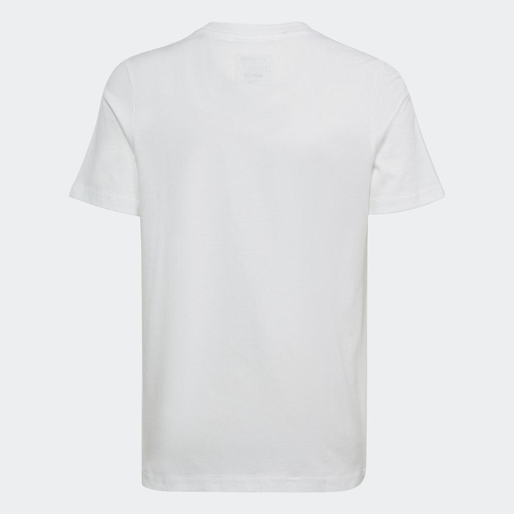 Kids' T-Shirt - White/Black Printed Logo
