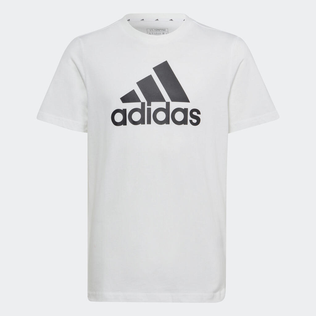 ADIDAS T-Shirt Kinder ‒ weiss mit schwarzem Logo 