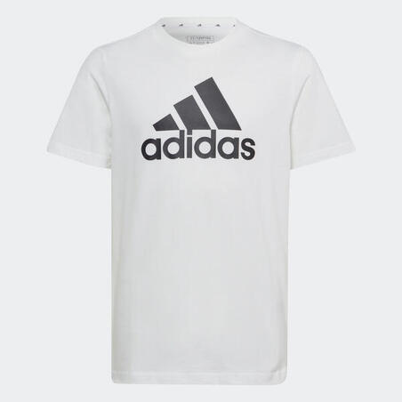 T-shirt med logga - junior svart/vit 