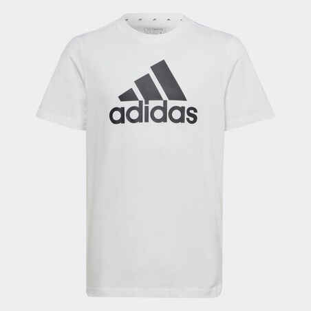 Kids' T-Shirt - White/Black Printed Logo