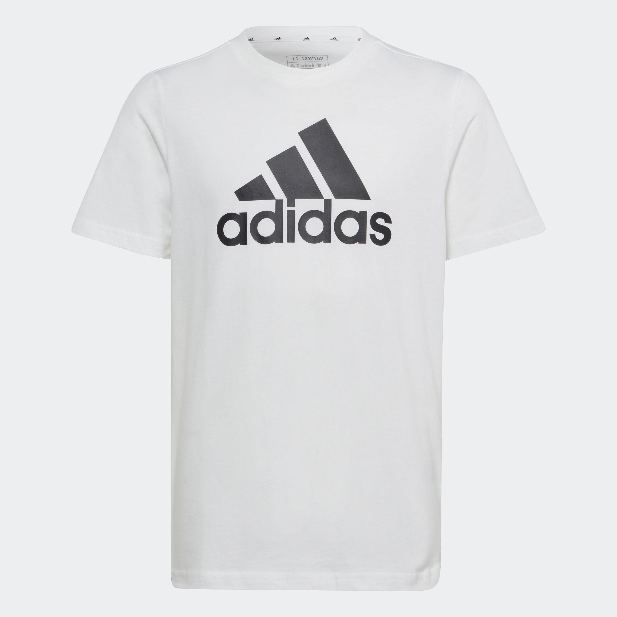 Decathlon | T-shirt bambino ginnastica ADIDAS regular bianco-nero |  Adidas