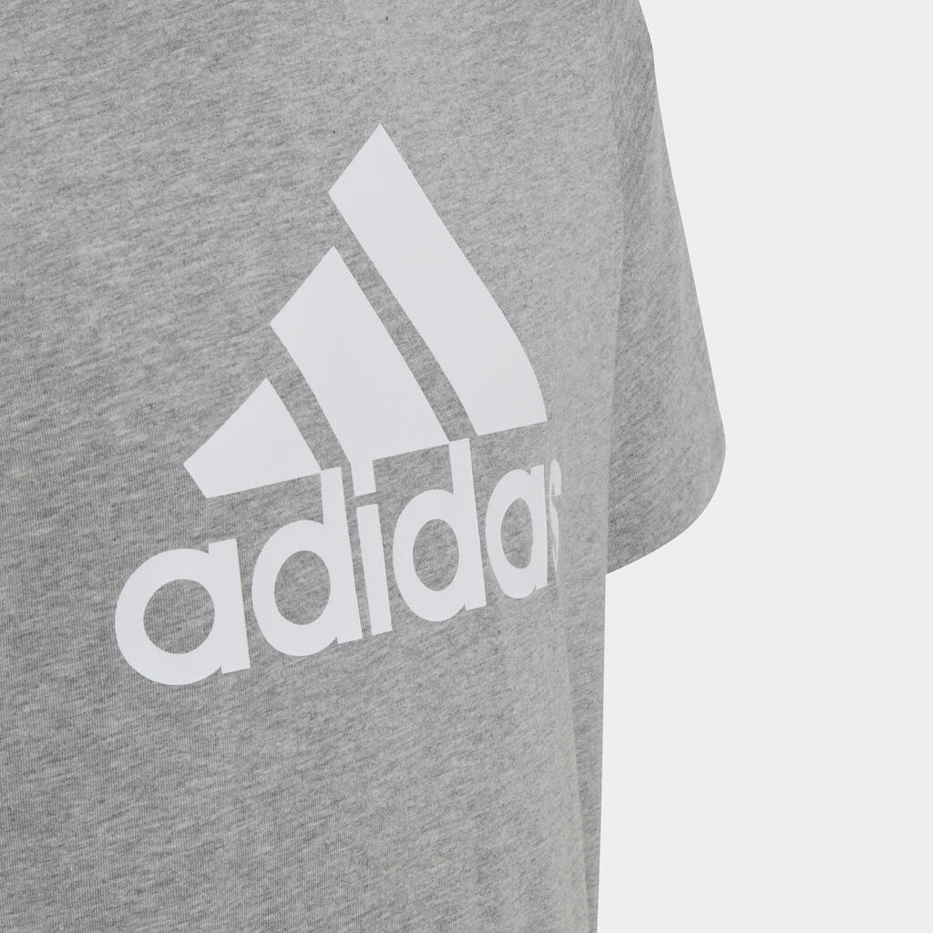 ADIDAS T-Shirt grau mit weissem Logo 