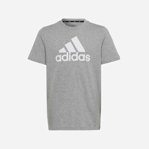 
      Detské tričko Adidas bielo-sivé s logom
  