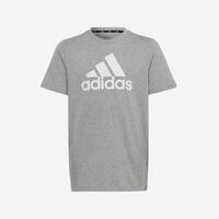 T-shirt adidas gris et blanc logo