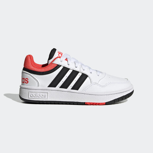 Baskets ADIDAS HOOPS enfant blanc/rouge ADIDAS Decathlon.ch