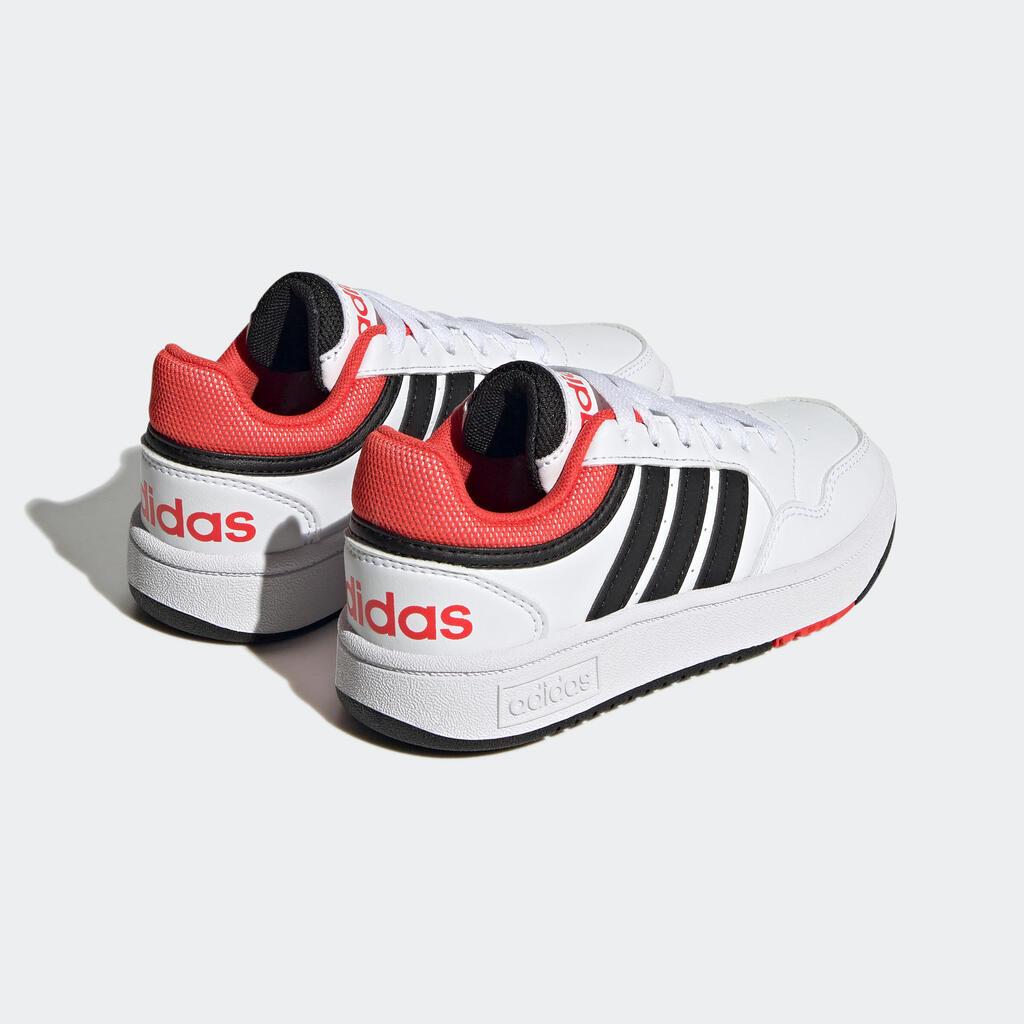 Detské tenisky Adidas hoops na šnúrky od 35 do 39 bielo-čierne