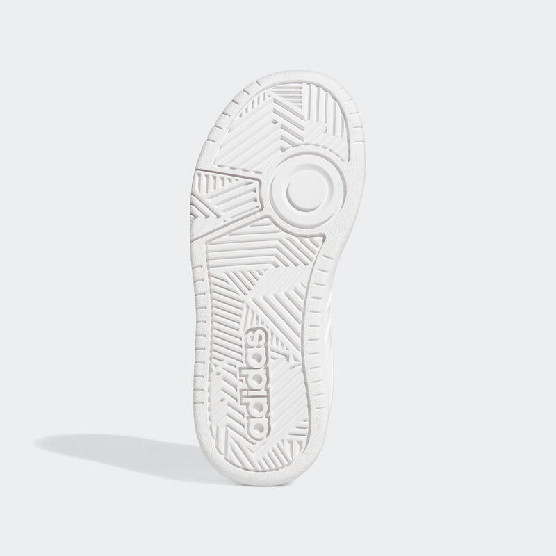 Scarpe da ginnastica Adidas bambino HOOPS con lacci bianche dal 35 al 39