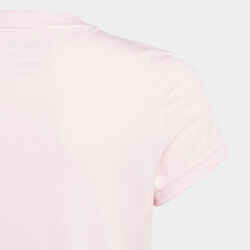 Girls' T-Shirt - Pink/White Logo