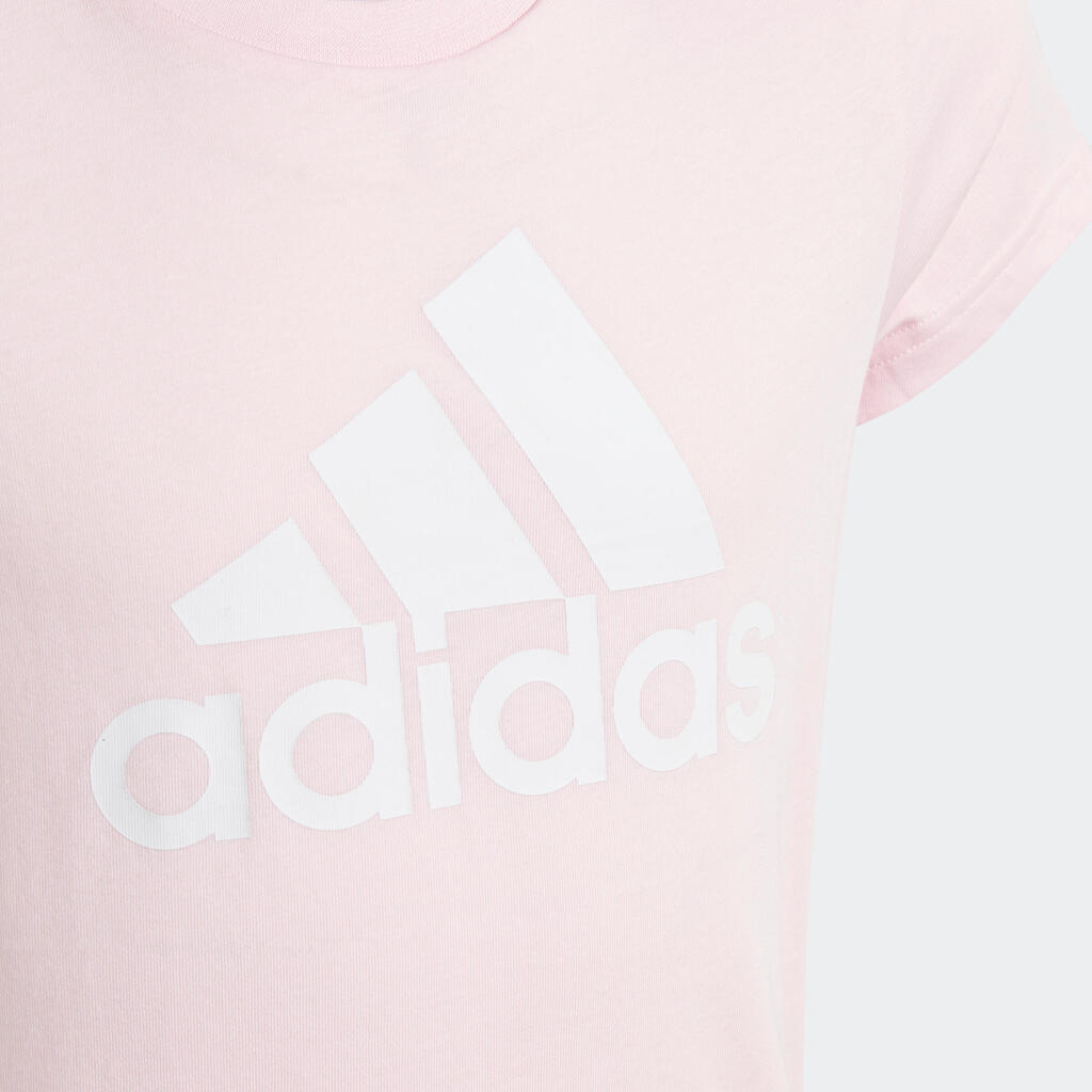 ADIDAS T-Shirt - rosa mit weissem Logo 