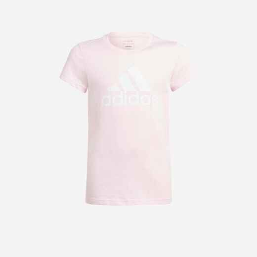 
      ADIDAS T-Shirt - rosa mit weissem Logo 
  