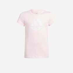 Girls' T-Shirt - Pink/White Logo