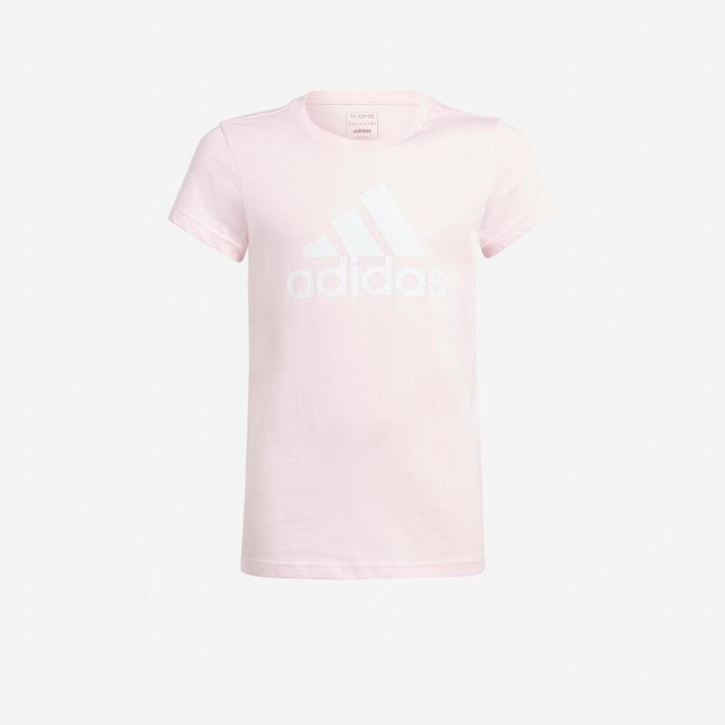 Camiseta Adidas Niños Rosa Blanco Logo