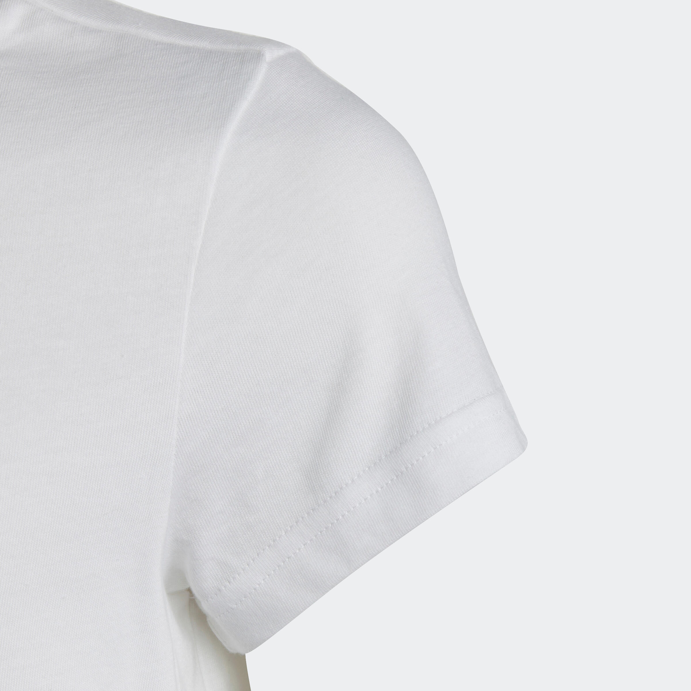 Girls' T-Shirt - White/Black Logo 4/5
