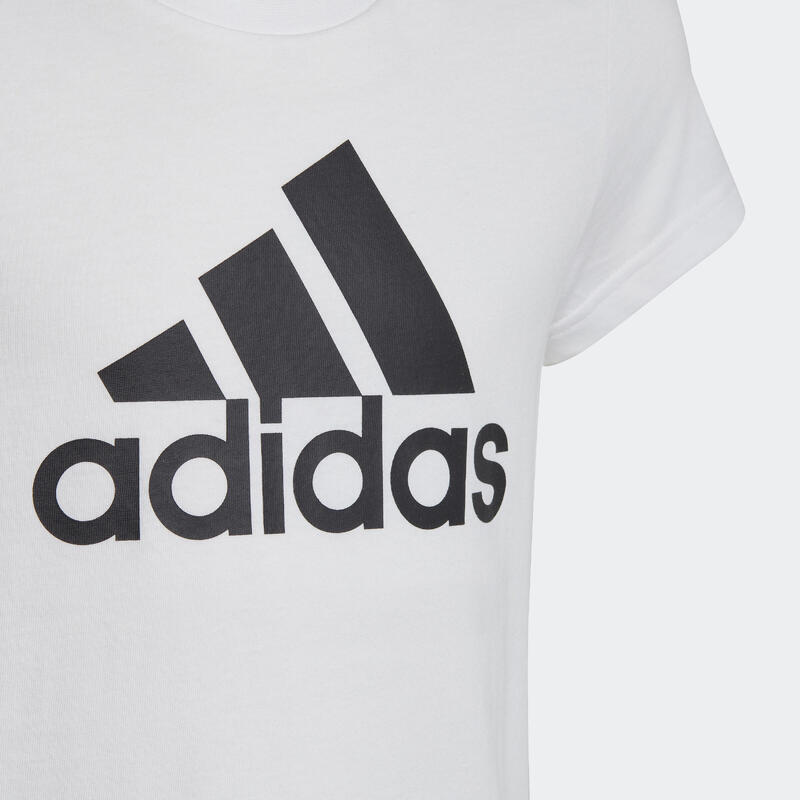 Tricou Educație fizică ADIDAS Alb-Negru Fete 