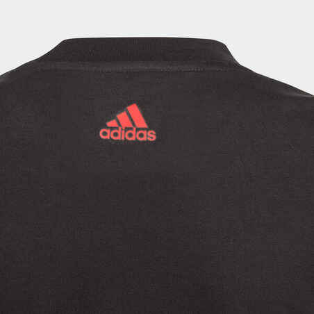 Vaikiški marškinėliai, juodi, raudoni, didelis logotipas