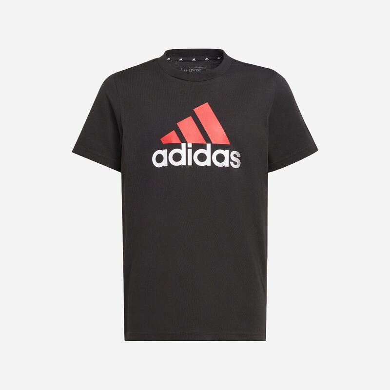 ADIDAS T-Shirt Kinder - schwarz mit rotem Logo 