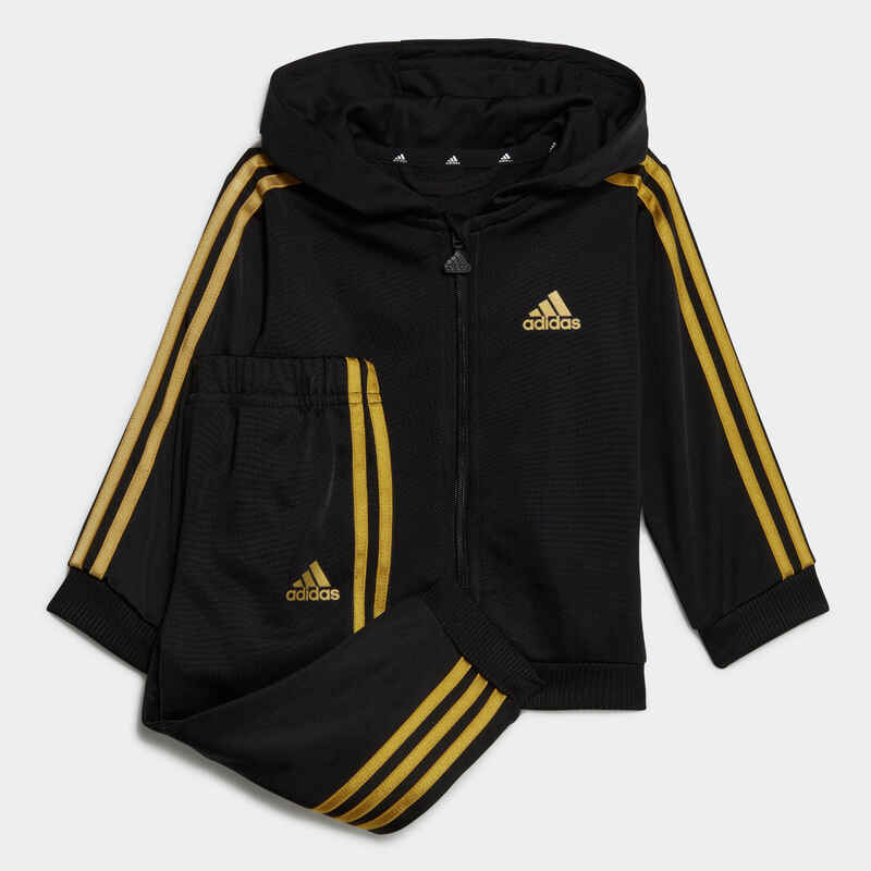Adidas Trainingsanzug Baby - schwarz/gold 