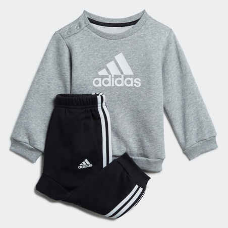 Vaikiškas sportinis kostiumas, pilkas ir juodas