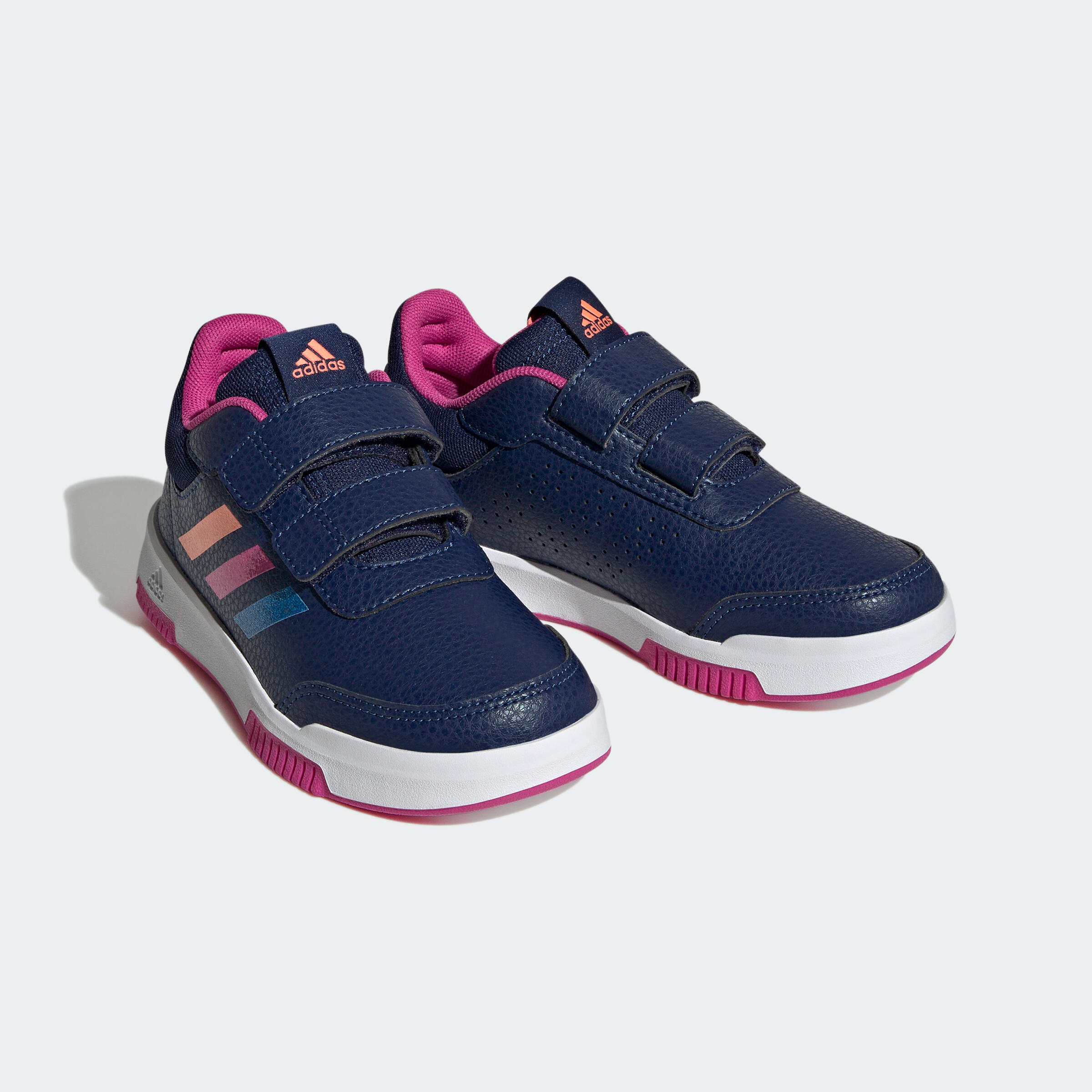 Baskets à scratch enfant - ADIDAS TENSAUR bleu/violet 4/8