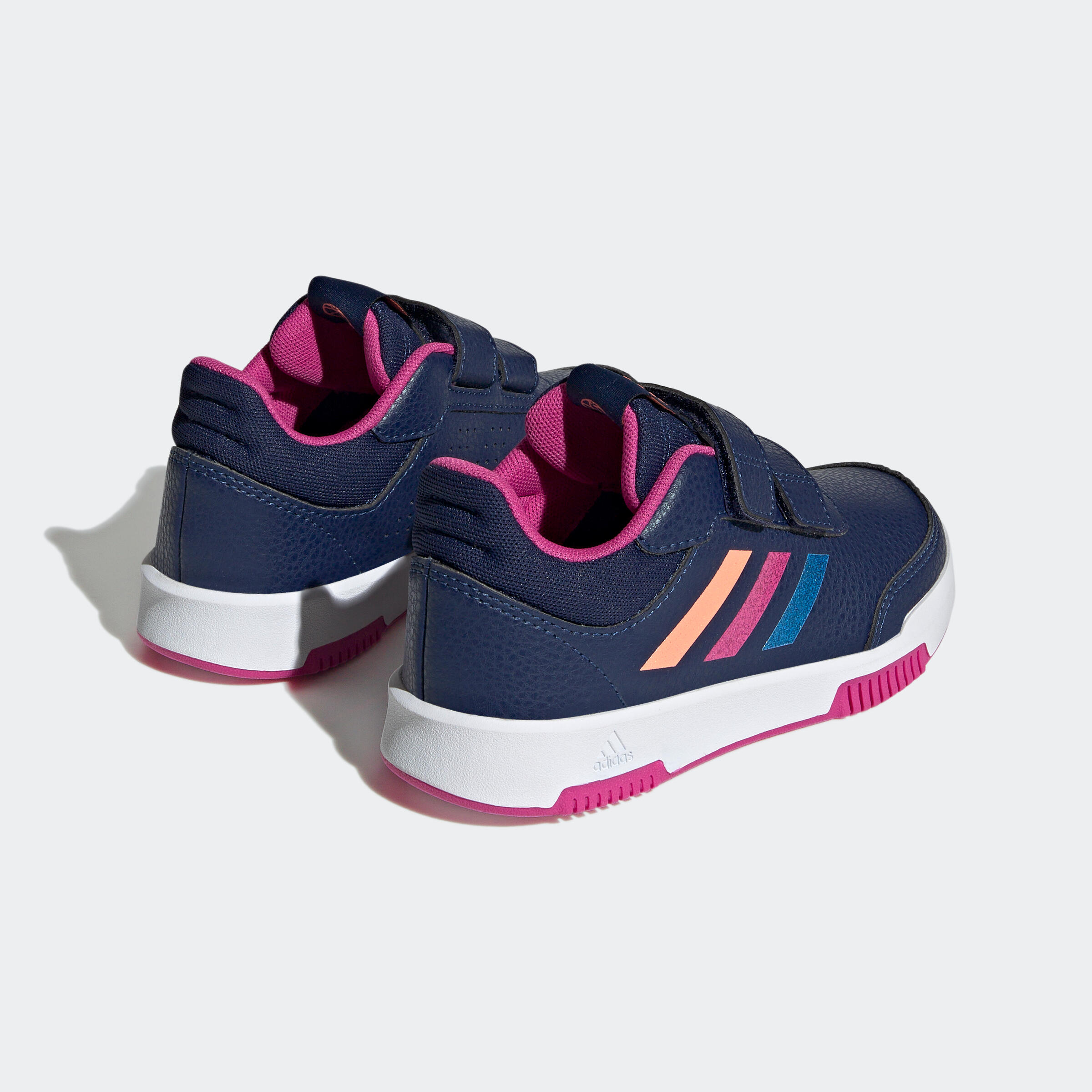 Baskets à scratch enfant - ADIDAS TENSAUR bleu/violet 5/8