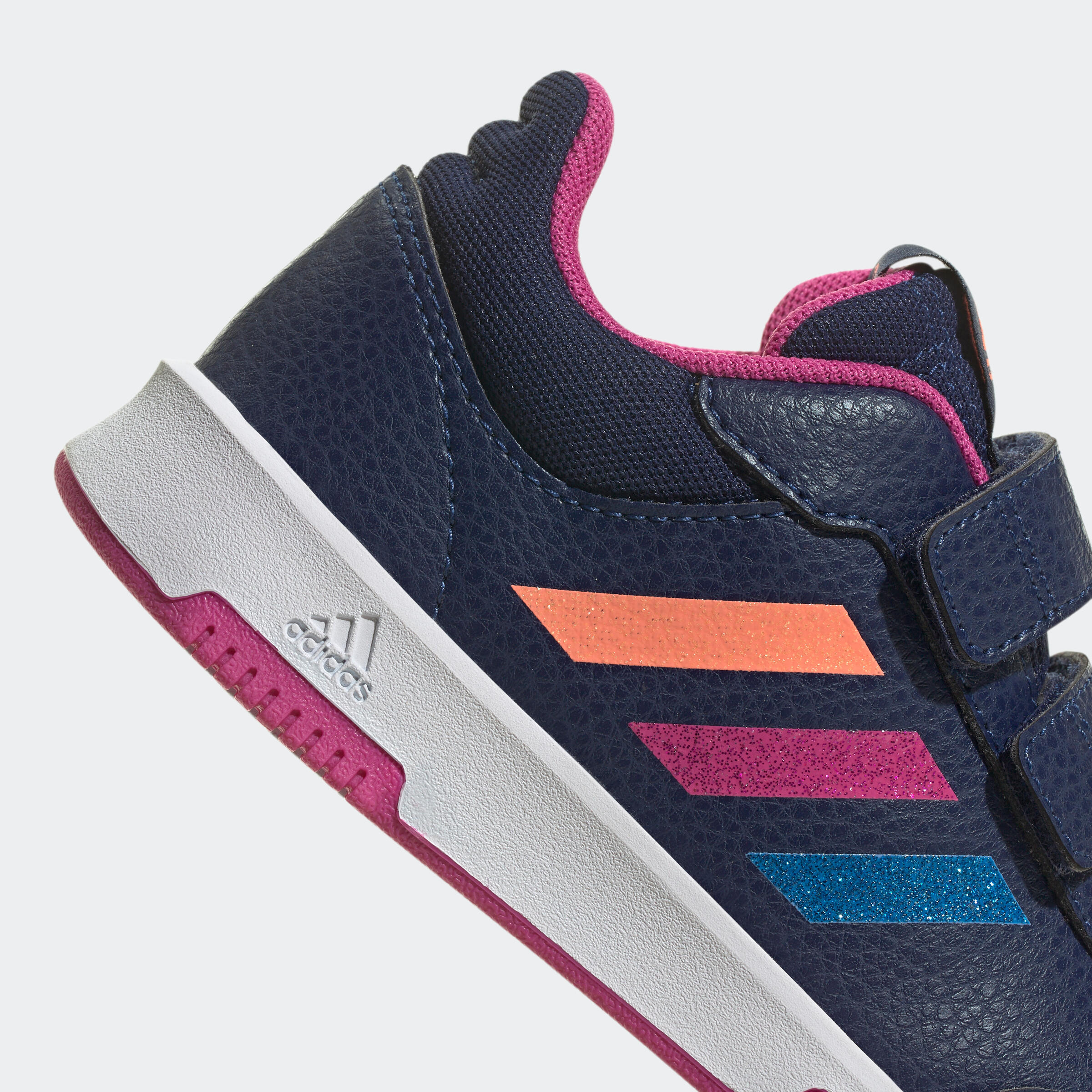 Baskets à scratch enfant - ADIDAS TENSAUR bleu/violet 3/8