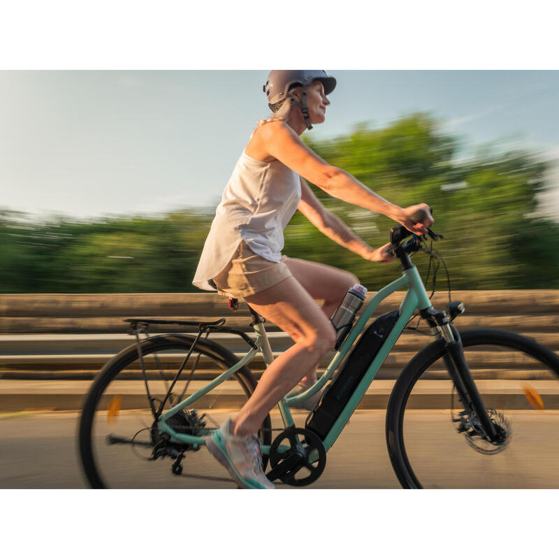 E-Bike Cross 28 Zoll 100E tiefer Einstieg grün