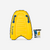 Bodyboard découverte gonflable enfant jaune 4 ans-8 ans (15-25Kg)
