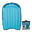 Bodyboard aufblasbar Discovery Einsteiger 25 bis 90 kg- Compact blau