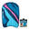 BEGINNER INFLATABLE BODYBOARD - COMPACT CAMO BLUE PINK (25-90 KG)