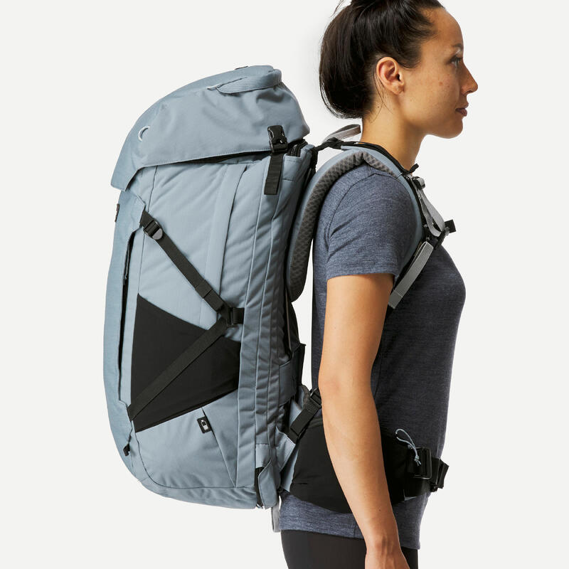 Reiserucksack Damen Kofferöffnung Backpacking - Travel 900 - 50+6 Liter 