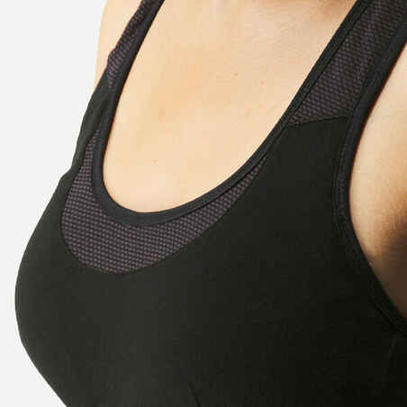 MERINO WOOL BRA - TREK 500 BLACK