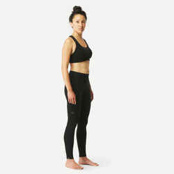 MERINO WOOL BRA - TREK 500 BLACK