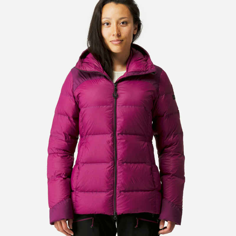 Womens Mountain Trekking Down Jacket with Hood MT900 18C Decathlon
