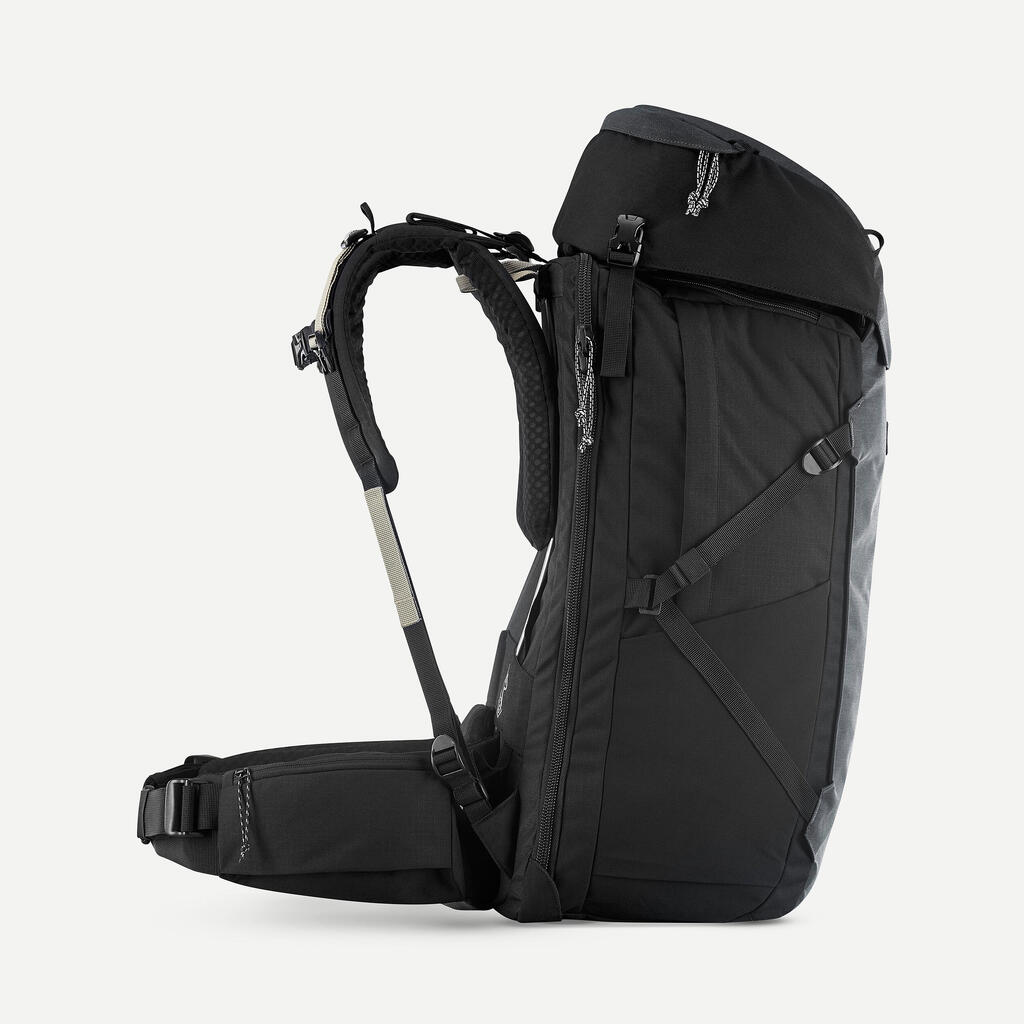 Sac à dos de voyage et trekking ouverture valise 50 + 6 l homme - travel 900