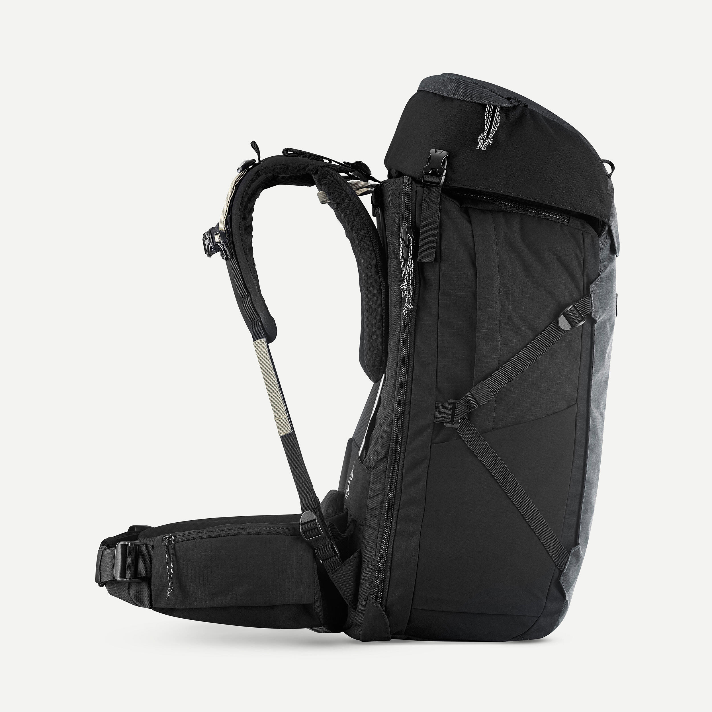 Sac à dos de randonnée à ouverture valise homme 50 + 6 L, Travel 900 - FORCLAZ