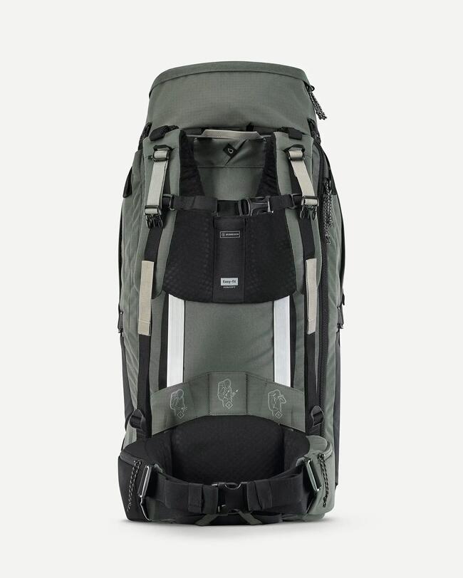 REISERUCKSACK HERREN KOFFERÖFFNUNG BACKPACKING - TRAVEL 900 70+6 LITER 