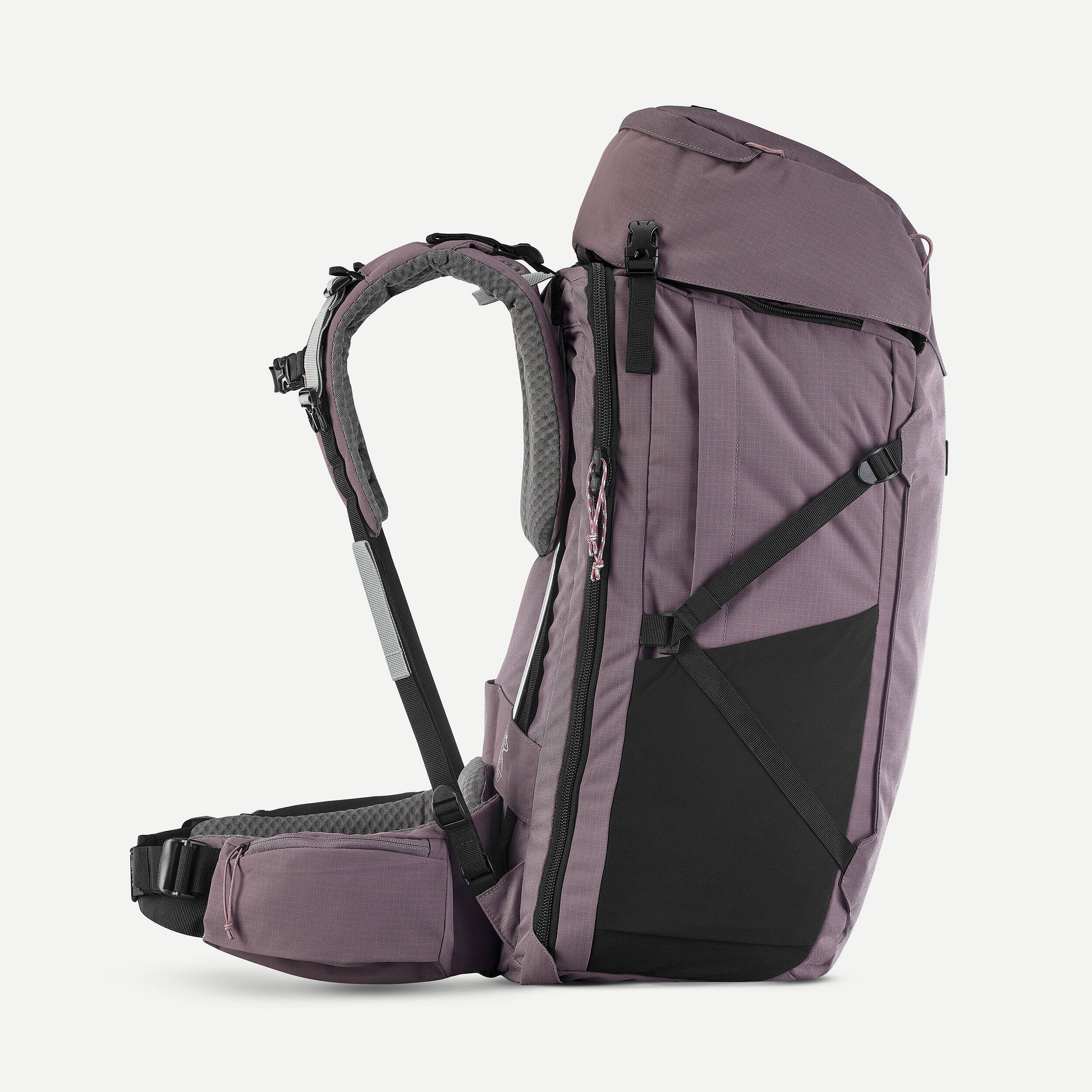 Women's Travel 900 60+6L suitcase-style travel backpack - Brown -  4