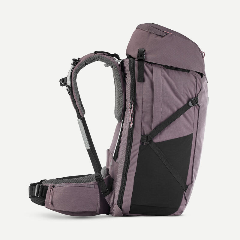 Mochila de viagem e trekking abertura tipo mala 60 + 6 L Mulher - Travel 900